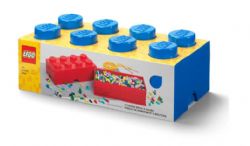 BRIQUE DE RANGEMENT LEGO 8 BOUTONS - BLEU